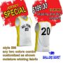 Picture of Lot of 10 Basketball Jersey Decorated with Numbers and Team Name. Style 599. Special