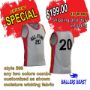 Picture of Lot of 10 Basketball Jersey Decorated with Numbers and Team Name. Style 599. Special