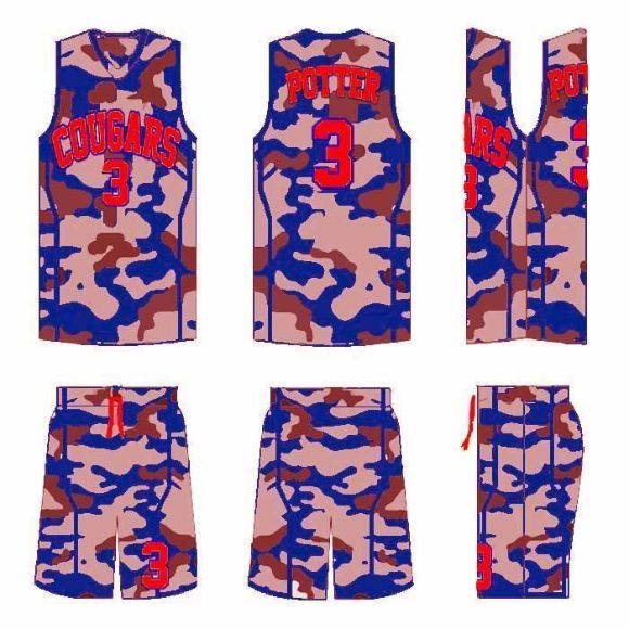 Picture of Basketball Kit Style 555 Custom